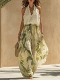 Esther • Conjunto Fluido Impreso Lirio Elegante