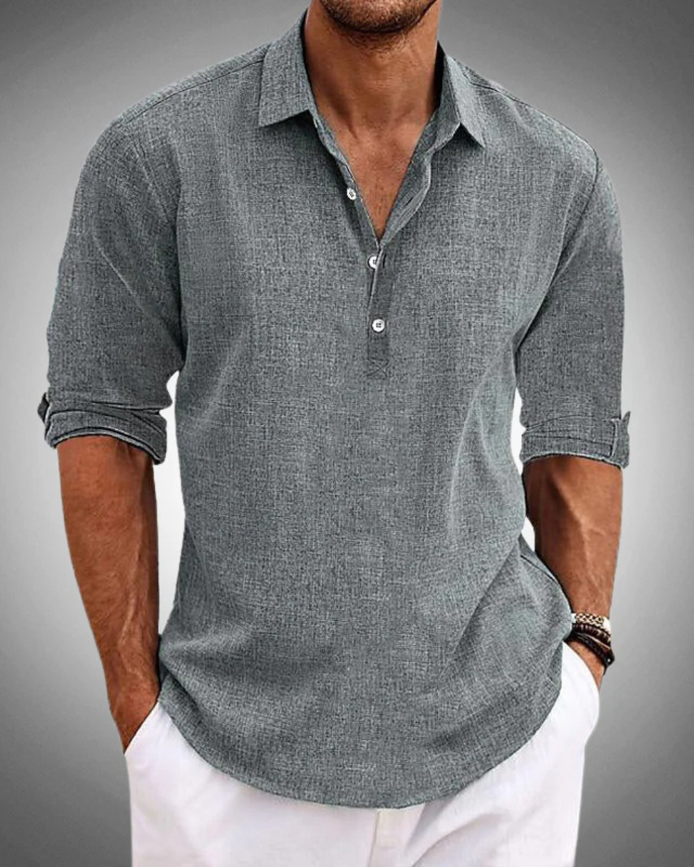 Luciano • Camisa de lino refinada