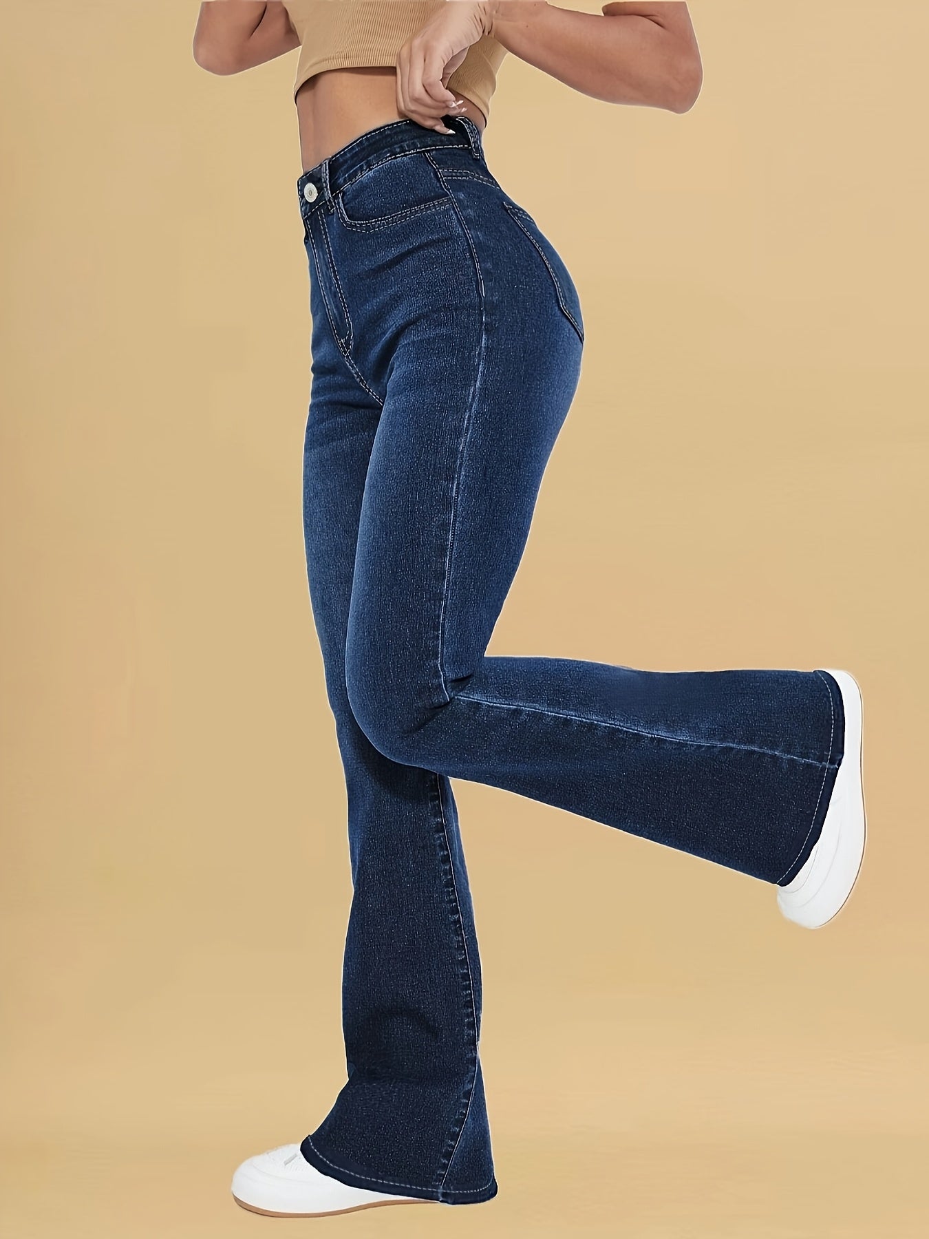 Valérie • Denim acampanado