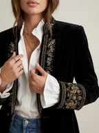 Nuria - Chaqueta Elegante de Terciopelo