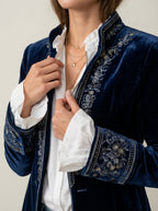 Nuria - Chaqueta Elegante de Terciopelo