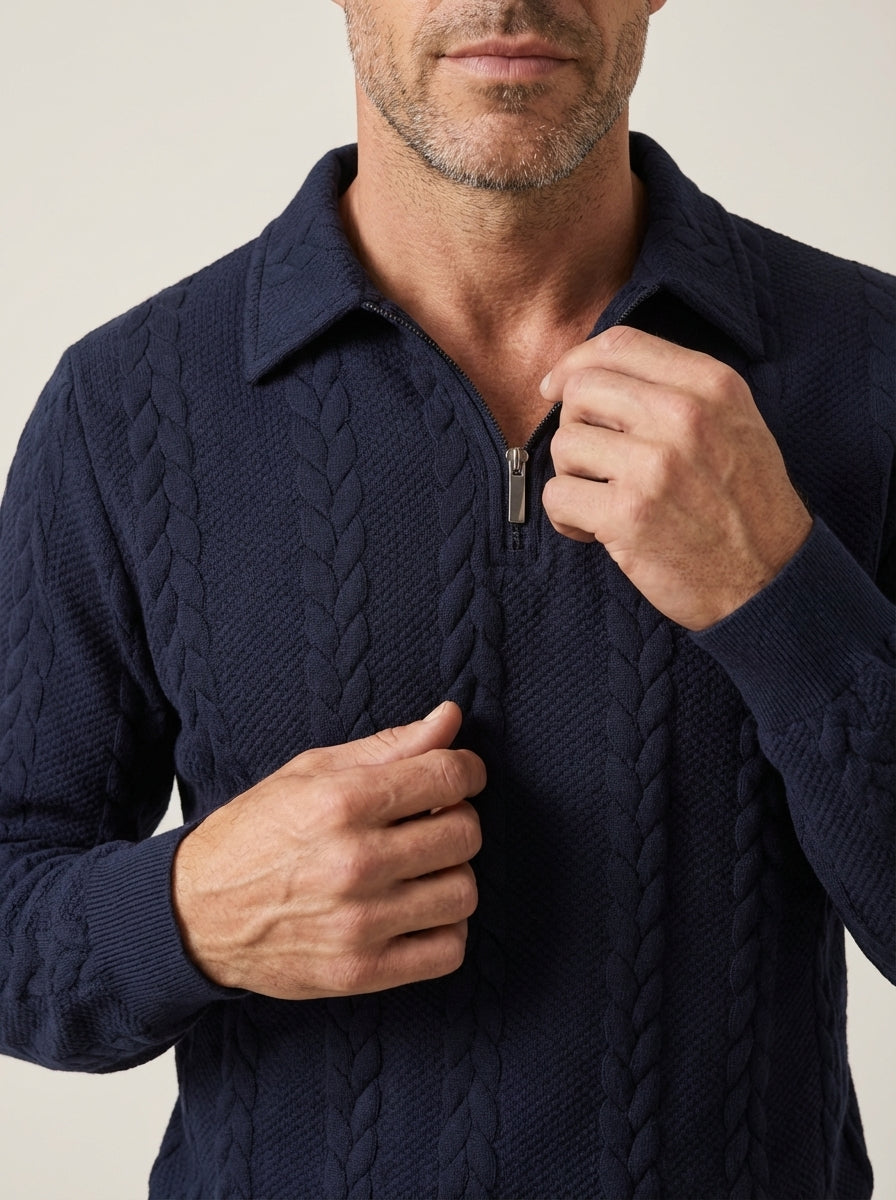 Álvaro - Jersey Polo Texturizado