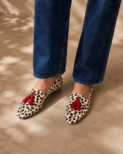 Aurélia • Mocasines estampado animal print