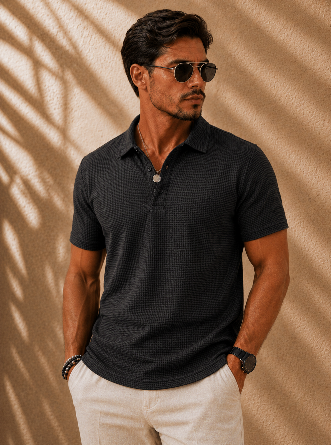 Matteo •  Polo texturizado elegante