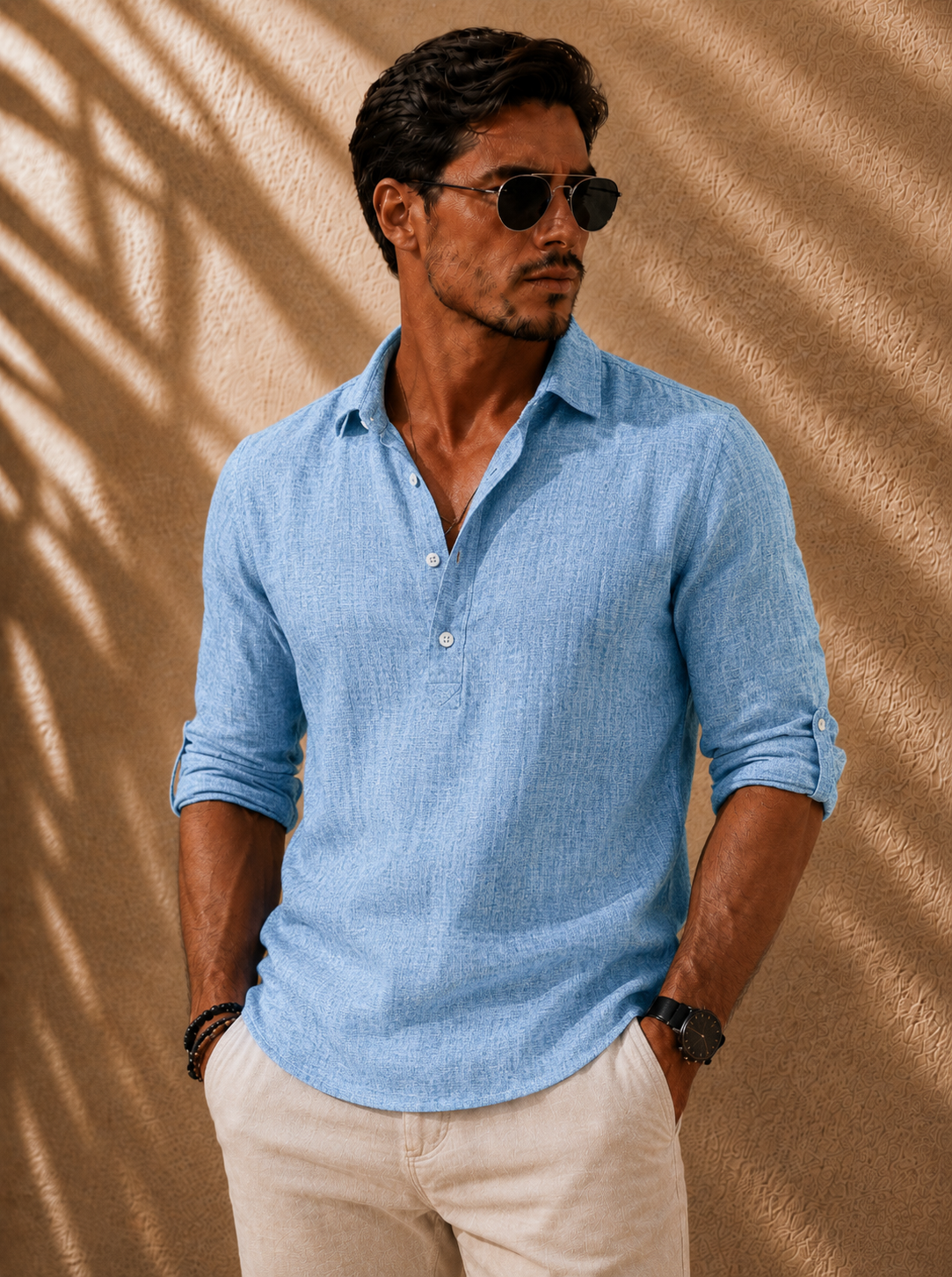 Luciano • Camisa de lino refinada