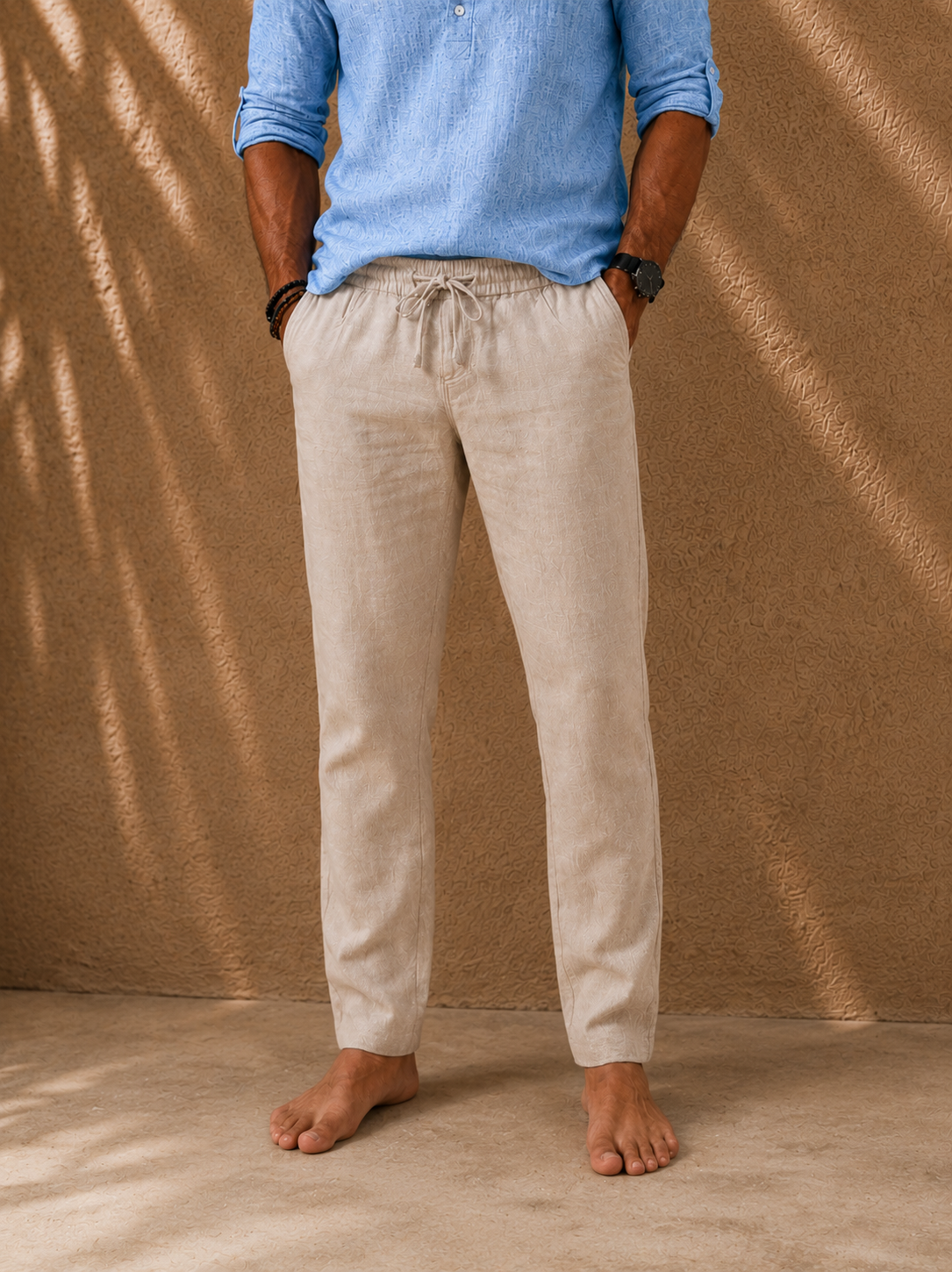 Lorenzo • Pantalón de lino relajado