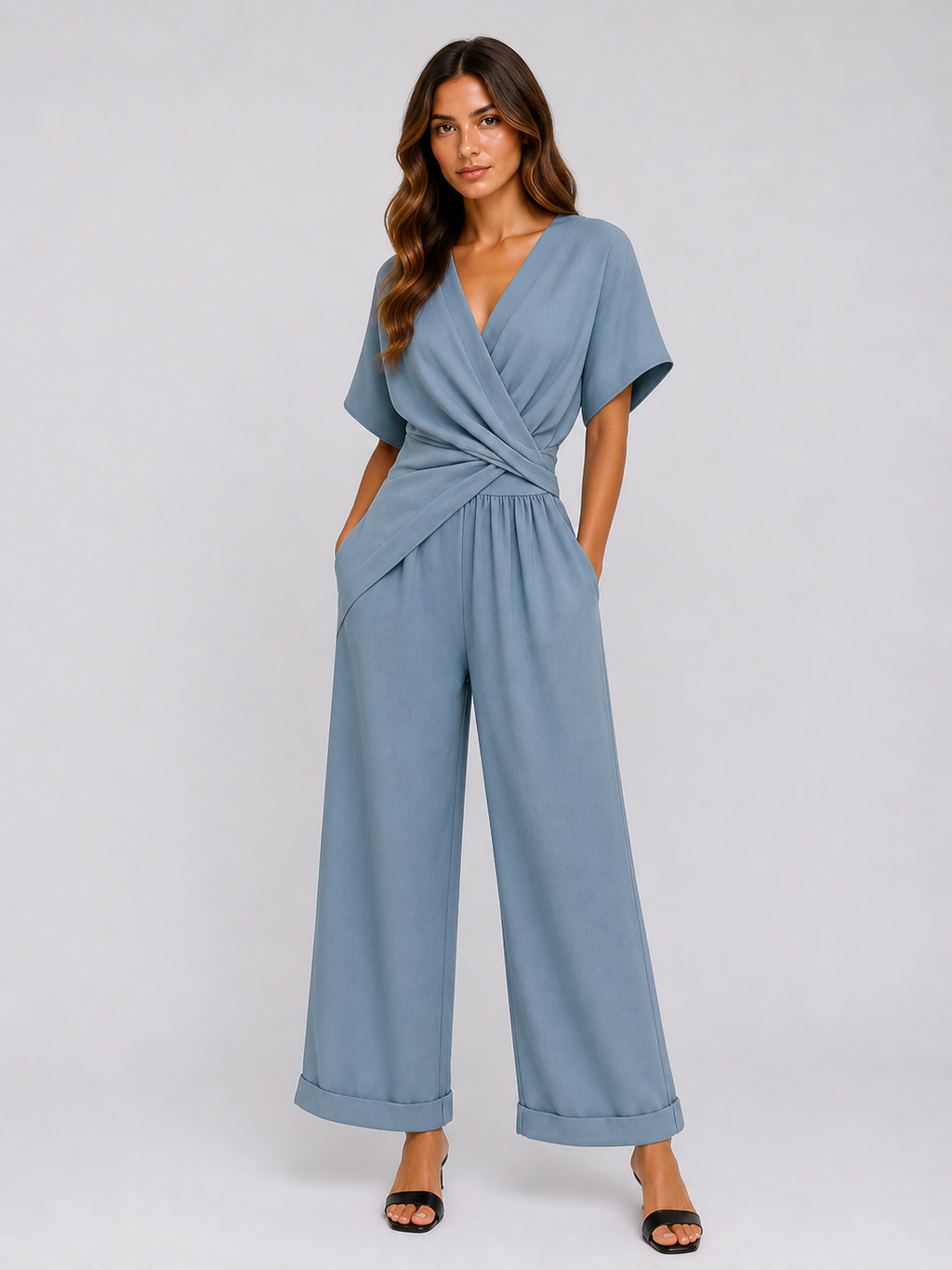 Valeria  •  Elegante conjunto fluido de dos piezas