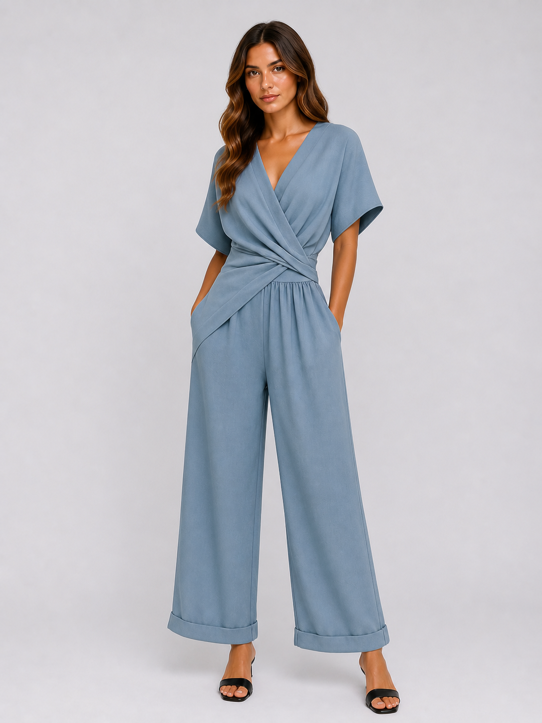 Valeria  •  Elegante conjunto fluido de dos piezas