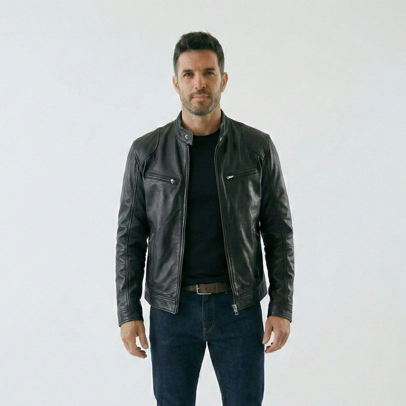 Enzo • Chaqueta efecto piel refinada