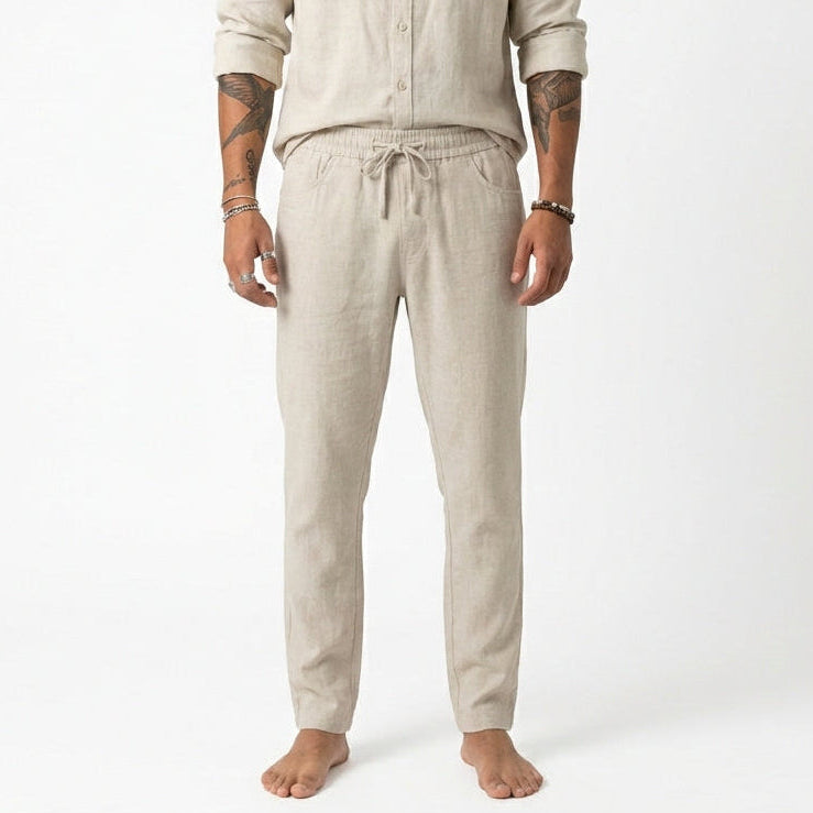 Lorenzo • Pantalón de lino relajado