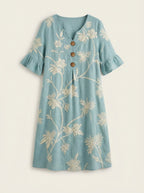 Luisa - Vestido Informal con Estampado Floral