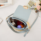 Celia • Bolso Bandolera de Rafia con Solapa de Colores