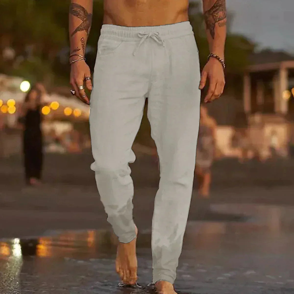 Lorenzo • Pantalón de lino relajado
