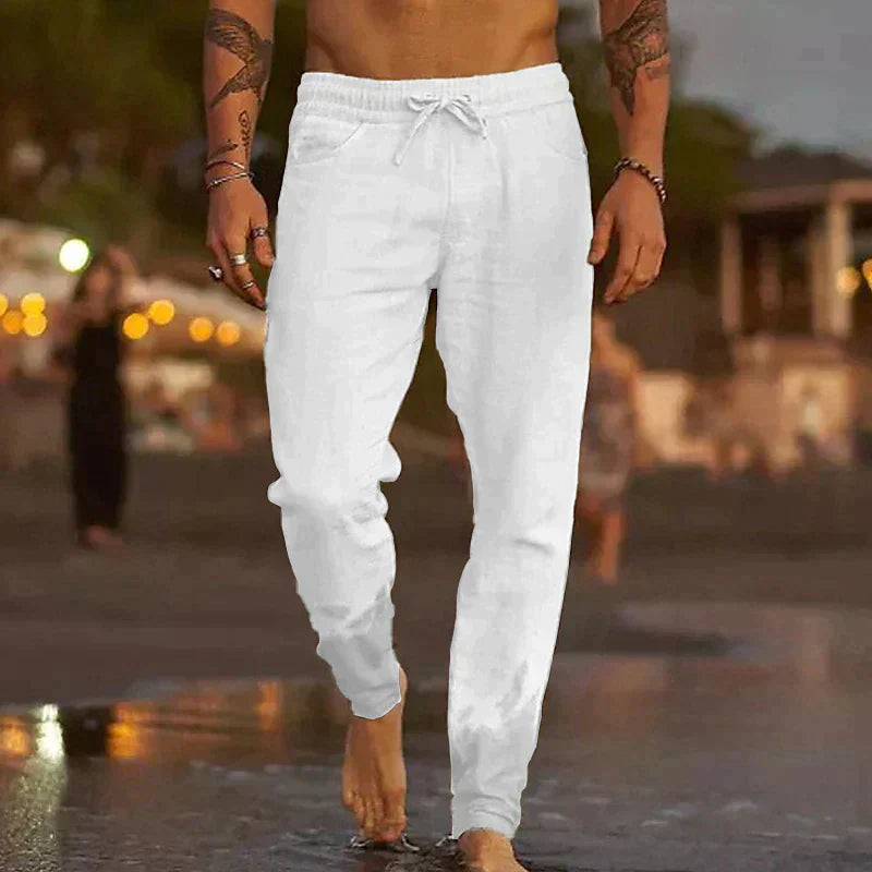 Lorenzo • Pantalón de lino relajado