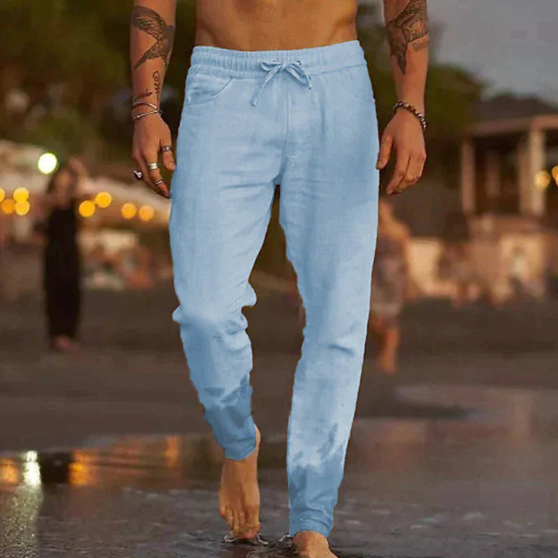 Lorenzo • Pantalón de lino relajado