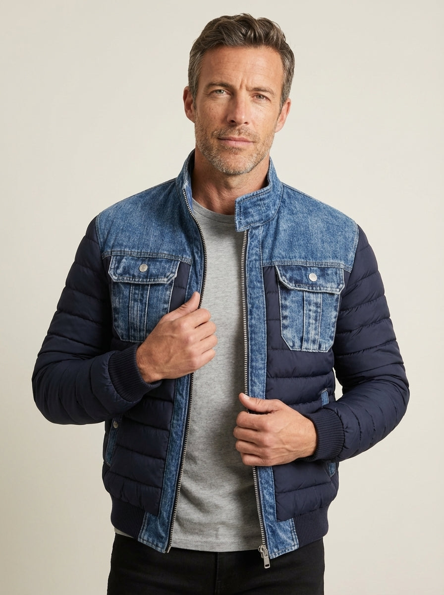 Lorenzo - Chaqueta Denim Acolchada