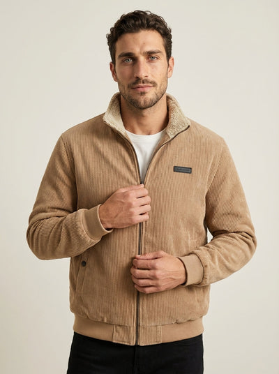 Renzo - Chaqueta de Pana con Forro de Felpa