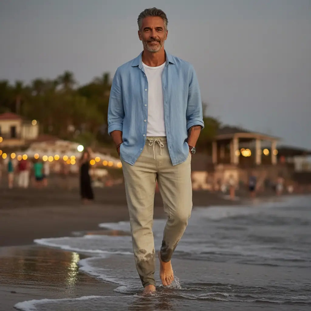 Lorenzo • Pantalón de lino relajado