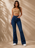 Valérie • Denim acampanado