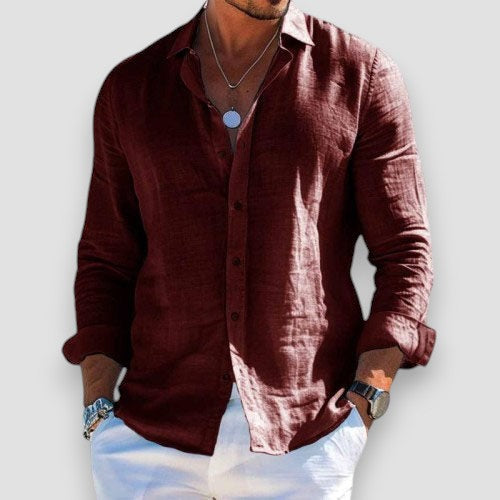 Laurent •  Camisa de lino elegante