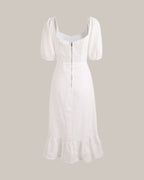 Isabelle •  Vestido midi elegante con abertura lateral