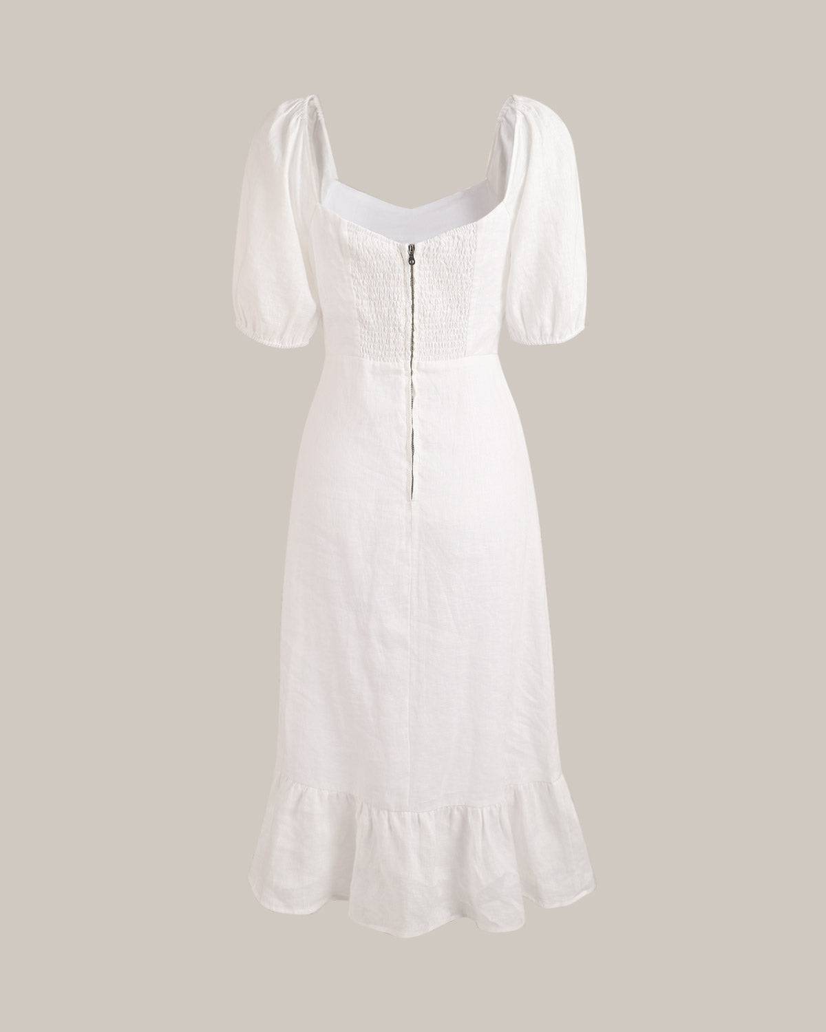 Isabelle •  Vestido midi elegante con abertura lateral