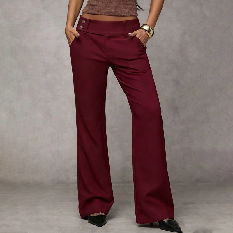 Alessia •  Pantalón elegante de pierna ancha