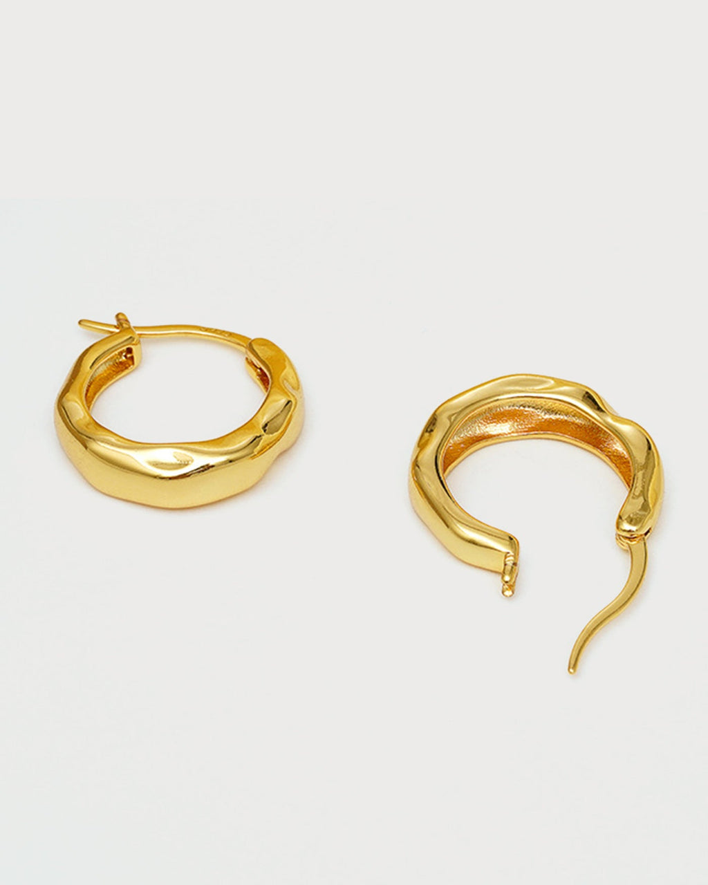 Elena™ •  Pendientes de aro orgánicos
