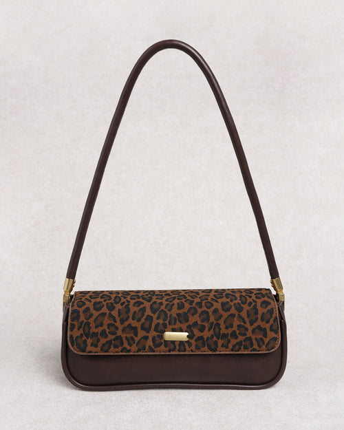 Bianca •  Bolso baguette con estampado animal