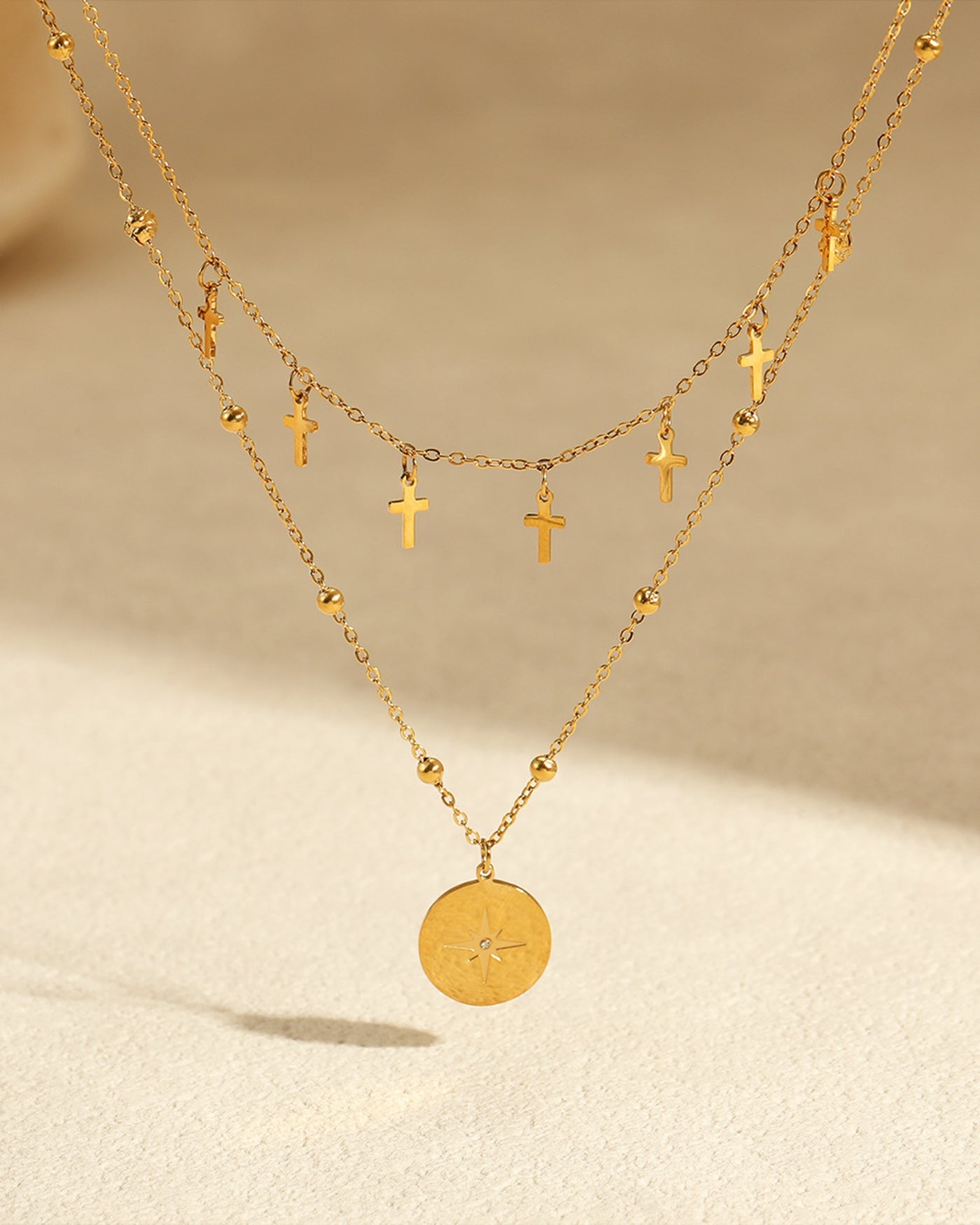 Celine™ •  Collar multicapa celestial